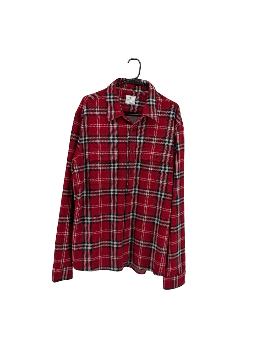7 Diamonds Red Plaid Button-Down Shirt